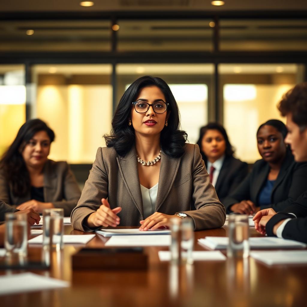 Leader speaking with clarity in a global meeting